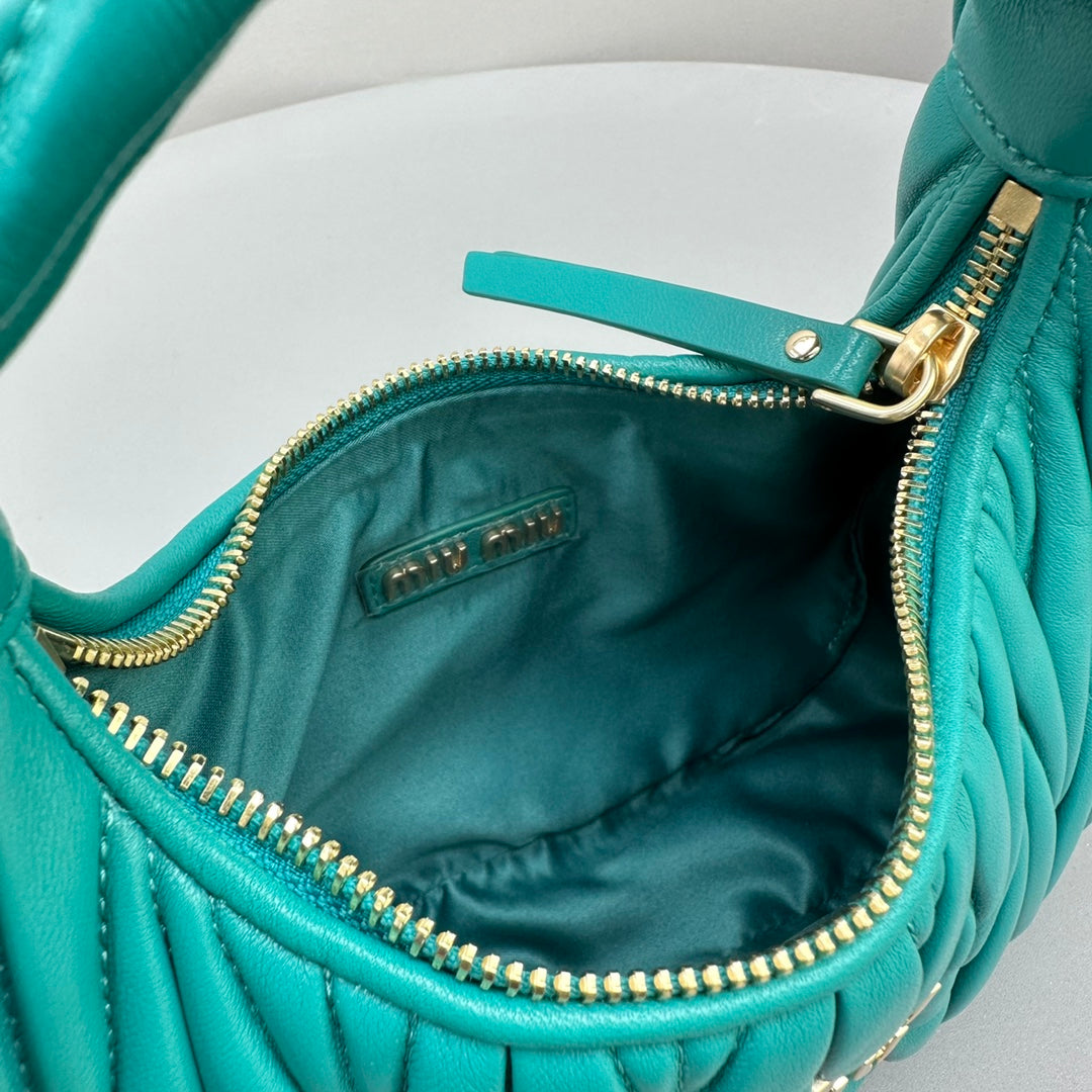 MINI HOBO 20 BAG IN TF BLUE SHEEPSKIN