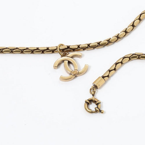 18K  Chanel Vintage Gold Choker Necklace
