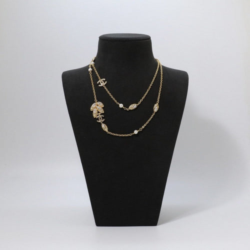 18K  Chanel Vintage Crystal Long Necklace