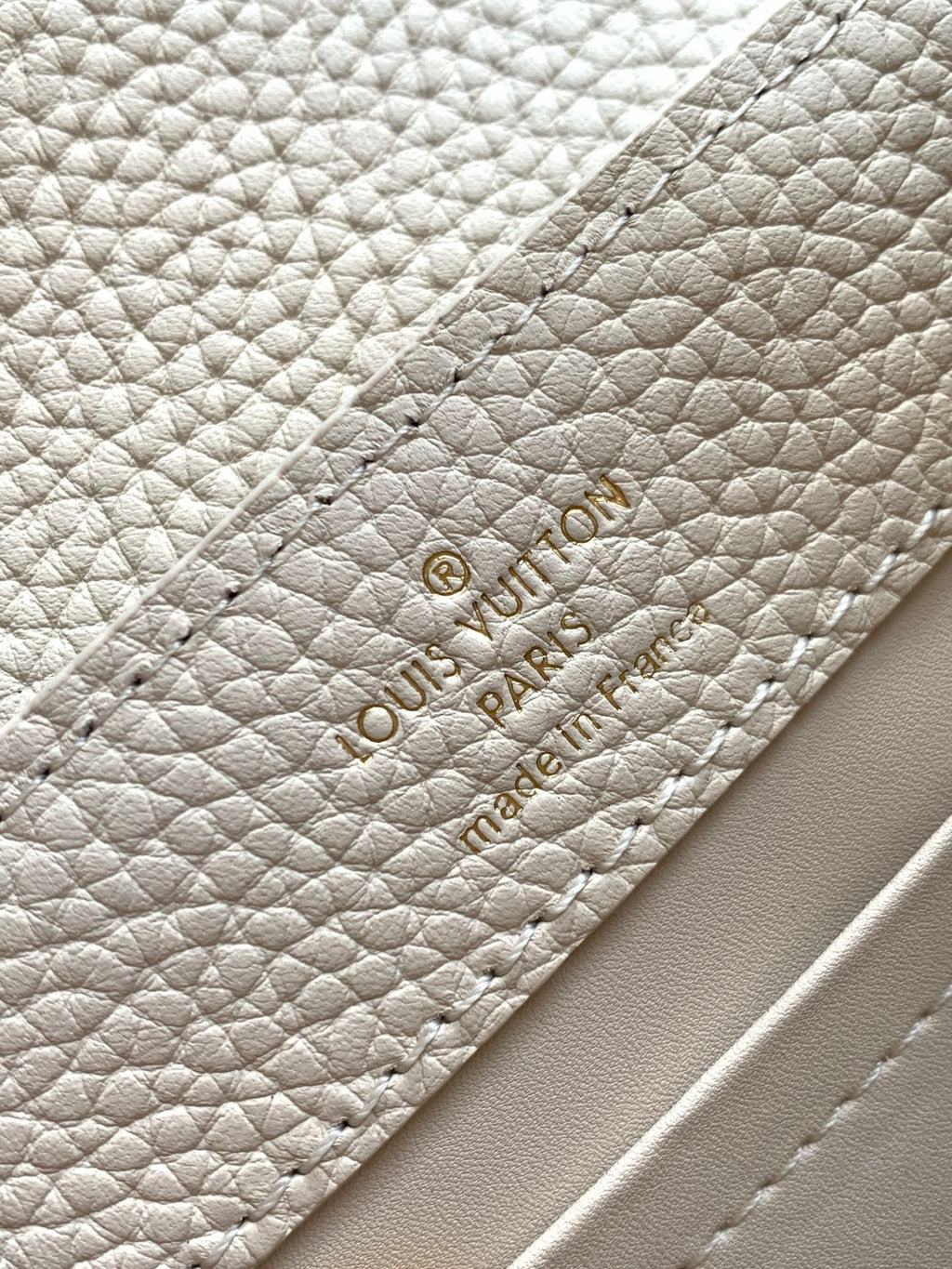 LOUIS VUITTON LV 25S CAPUCINES MINI BAG 21 IN VANILLA-COLORED EMBROIDERED CANVAS