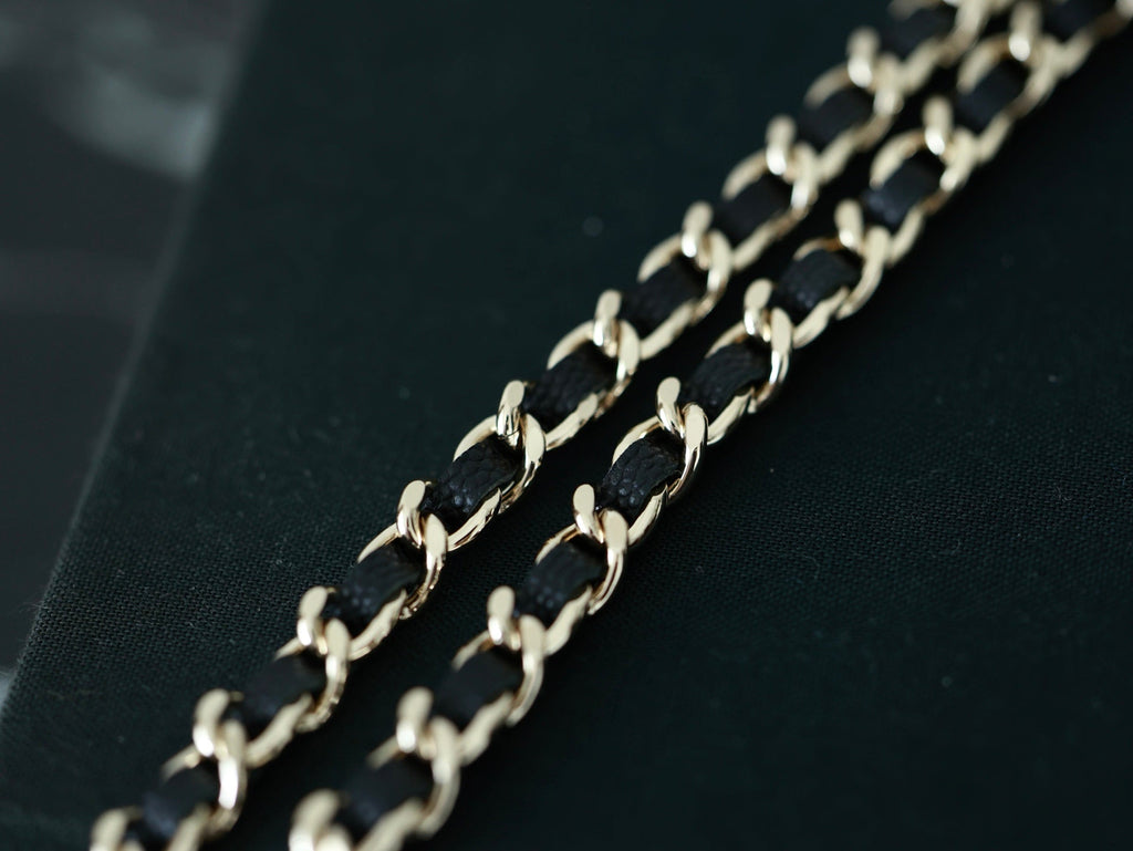 CHANEL 25S KELLY IN BLACK LAMBSKIN WITH GOLD HARDWARE