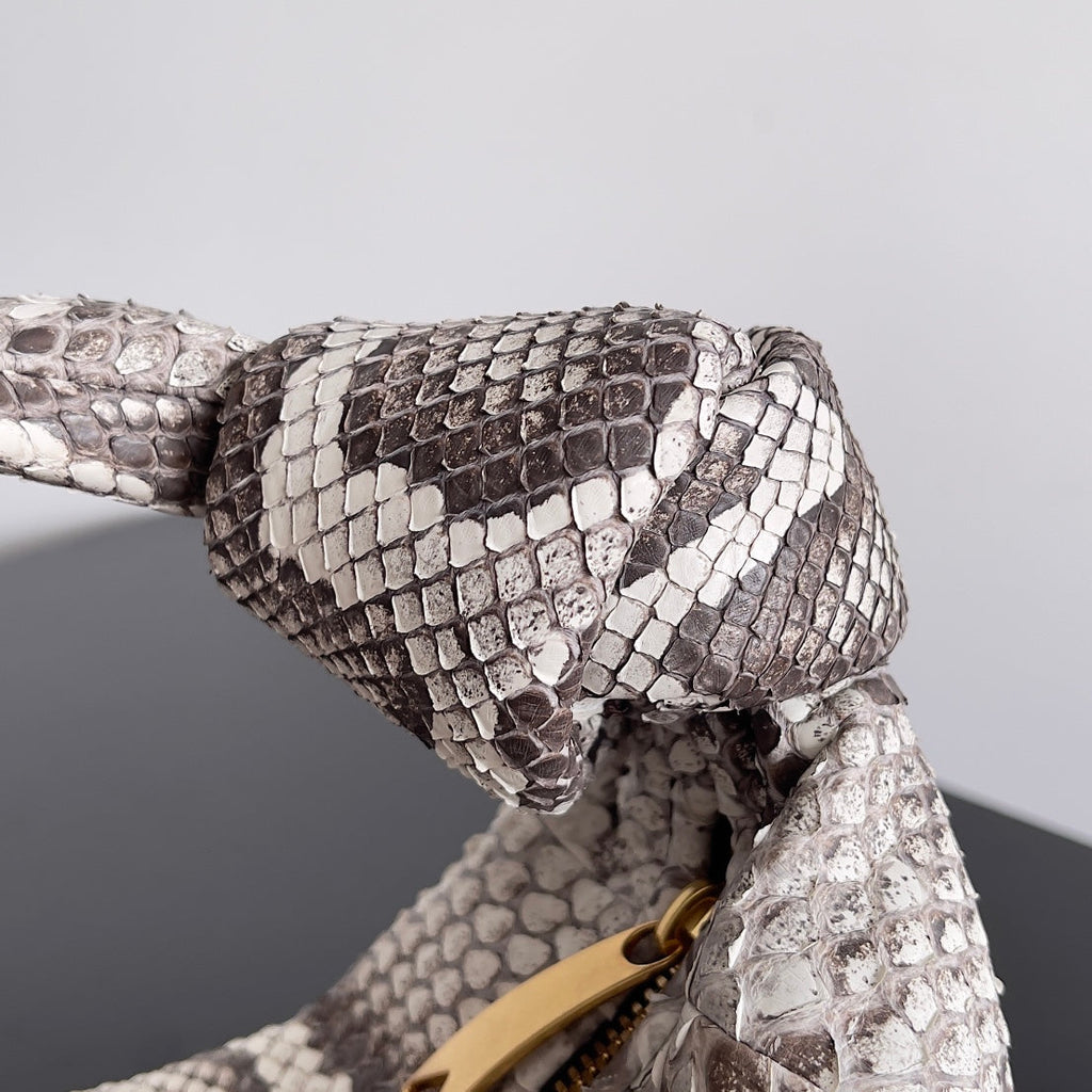 BOTTEGA VENETA MINI JODIE 23 IN SNAKE PATTERN CALFSKIN
