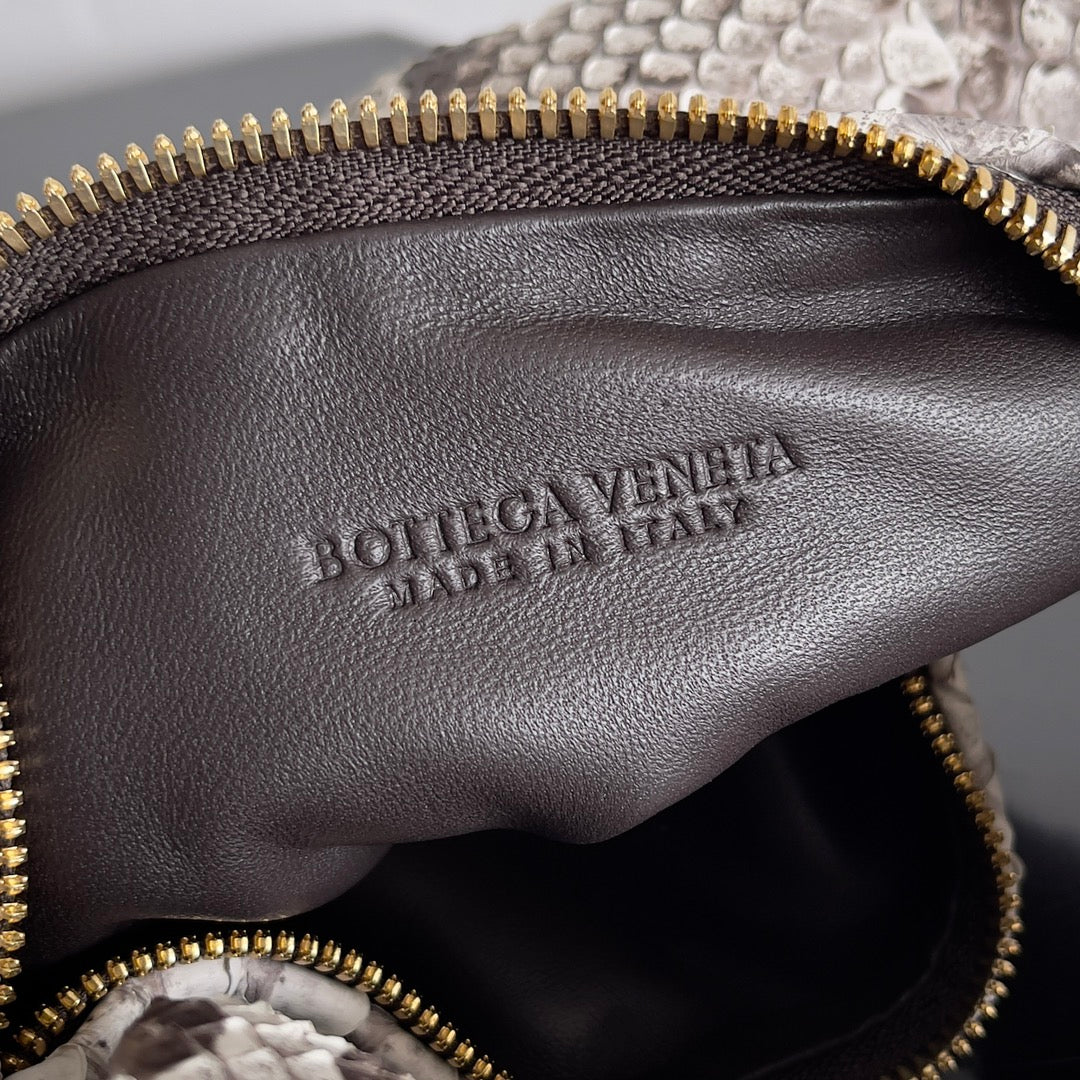 BOTTEGA VENETA MINI JODIE 23 IN SNAKE PATTERN CALFSKIN